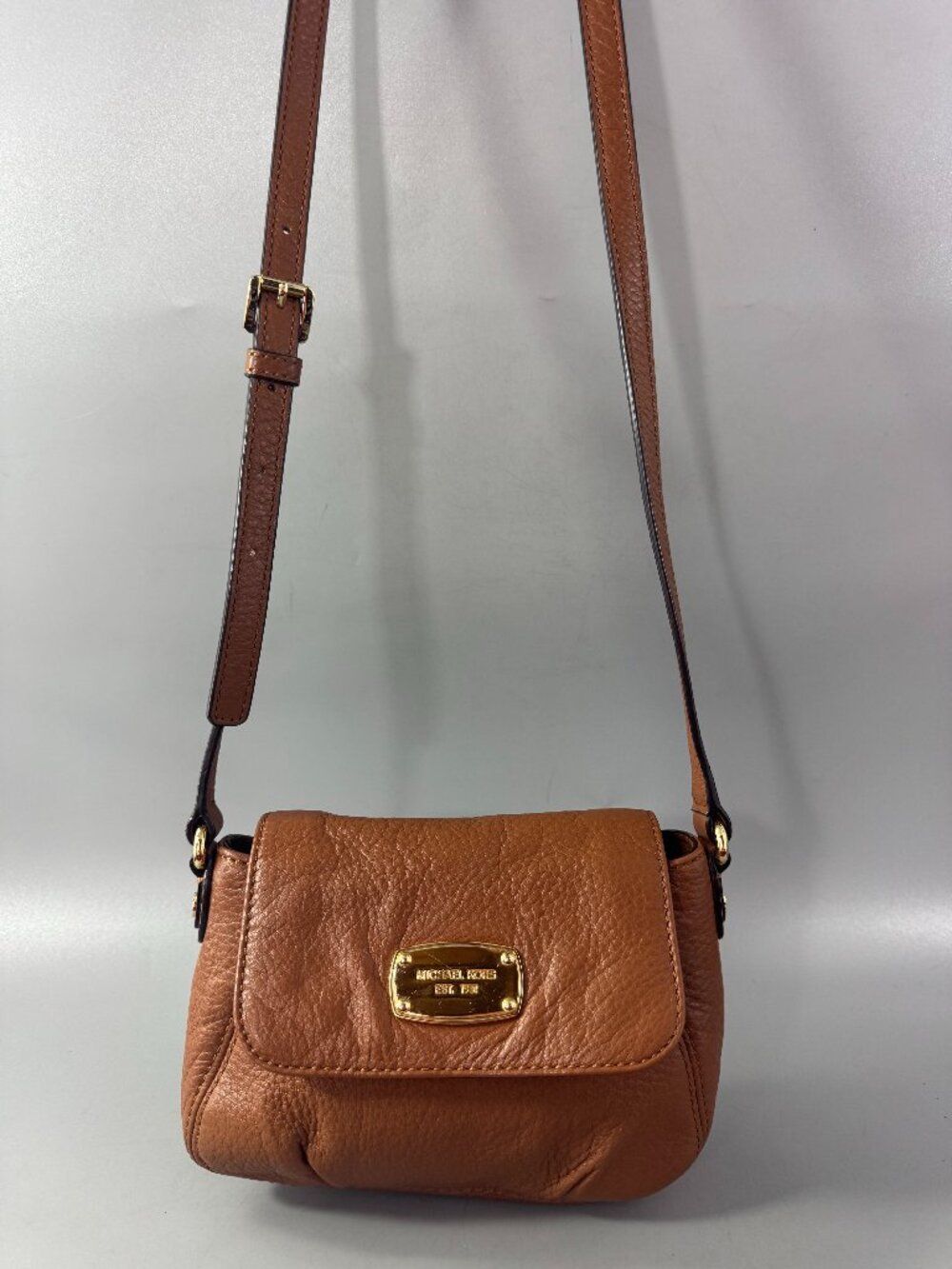 Michael Michael Kors Brown Leather Small Crossbody Bag